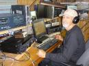 Chuck Cullian, K0RF, in his well-equipped radio room.